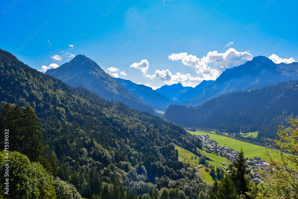 Luftansicht Schoppernau im Vorarlberg
