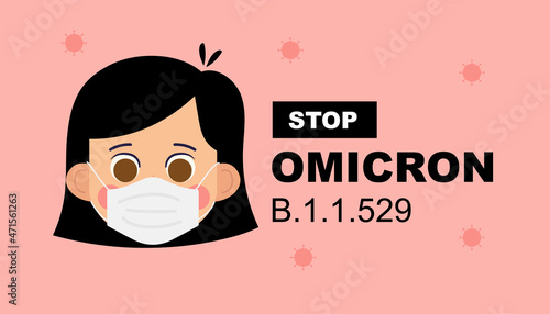 Omicron. B.1.1.529. Coronavirus Bacteria Cell, new strain, Covid-2019. No Infection and Stop Coronavirus Concepts. Dangerous Coronavirus Cell in South Africa. Deadly type of virus omicron.