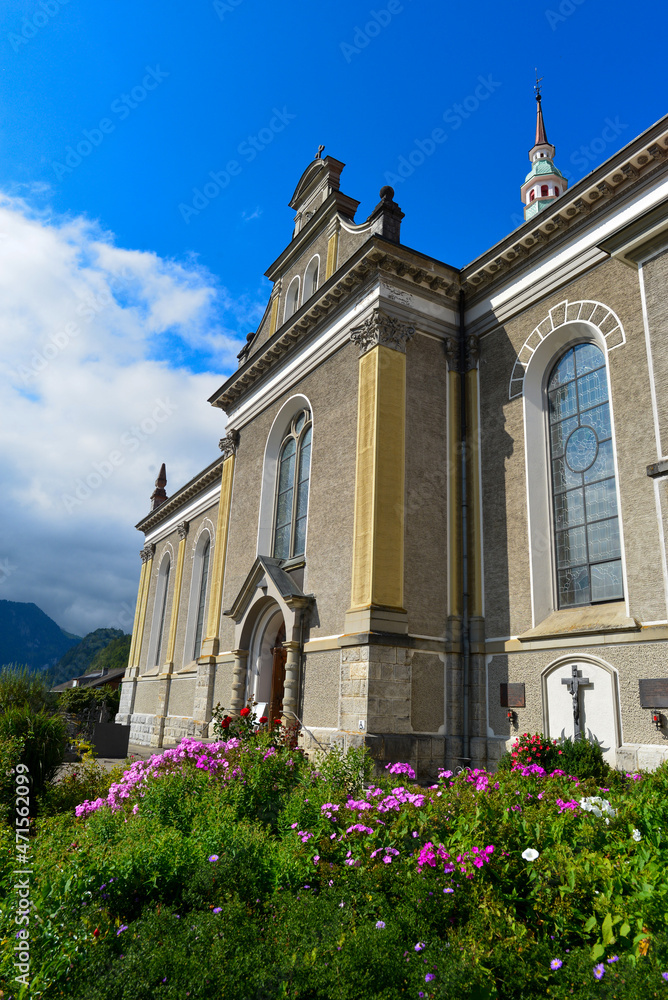 Pfarrkirche Bezau in der Bregenzerwälder Gemeinde Bezau / Vorarlberg-Österreich 