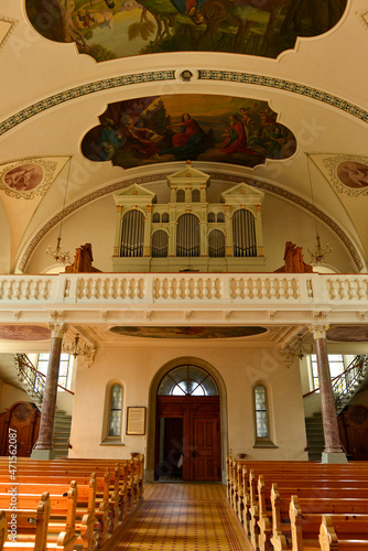 Innenansicht Pfarrkirche Bezau in der Bregenzerwälder Gemeinde Bezau / Vorarlberg-Österreich photo