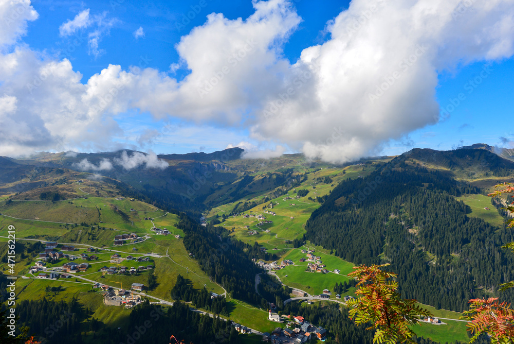 Damülser Berge/Damüls in Vorarlberg/Österreich 