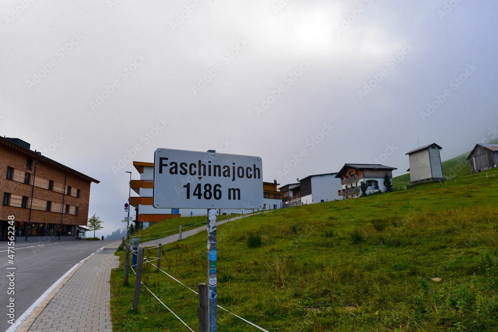 Faschinajoch im Bregenzerwaldgebirge in Vorarlberg