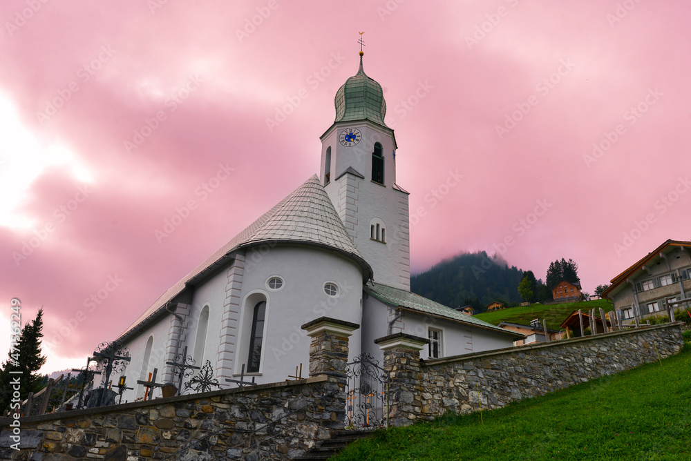 Pfarrkirche Fontanella im Großen Walsertal in Vorarlberg