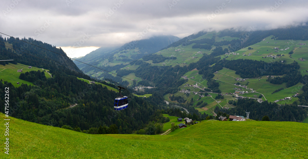 Fototapeta premium Gemeinde Sonntag im Bezirk Bludenz - Großes Walsertal / Vorarlberg 
