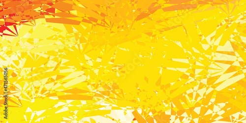 Light Orange vector pattern with abstract shapes.
