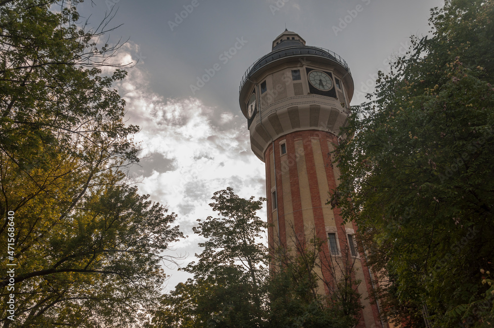 Fototapeta premium Óbuda Gas Works – Abandoned gasworks in Budapest, old gas factory in Hungary