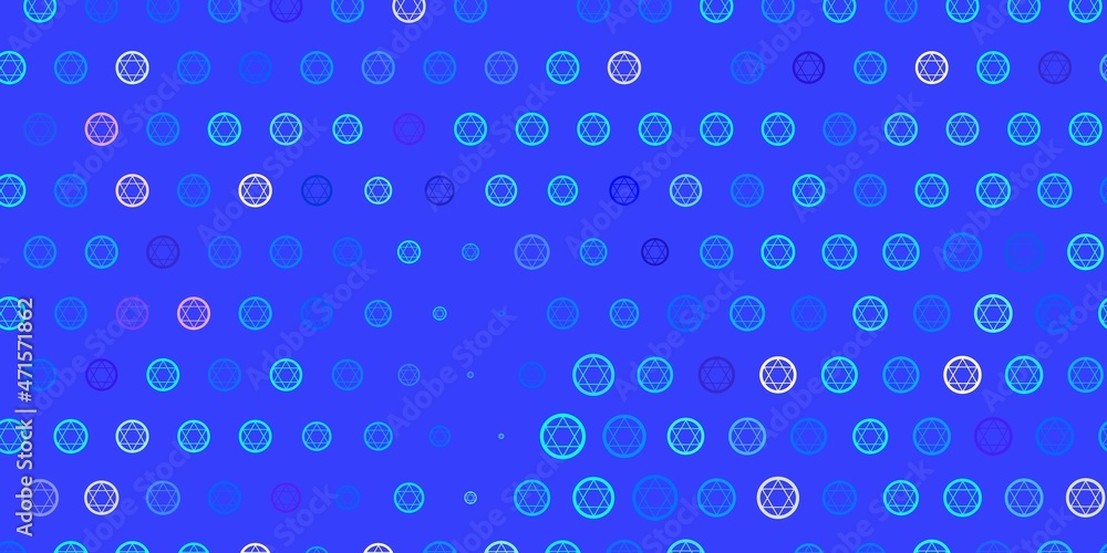 Light Pink, Blue vector background with occult symbols. Light Pink, Blue vector background with occult symbols.