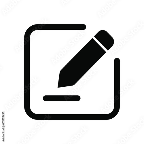 pencil for edit icon vector illustration