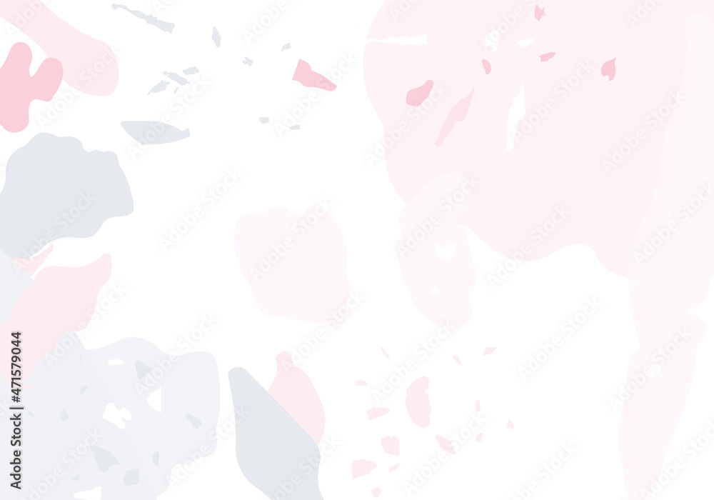 Terrazzo modern abstract template. Pink and grey Terrazzo modern abstract template. Pink and grey