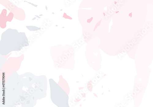 Terrazzo modern abstract template. Pink and grey © Begin Again