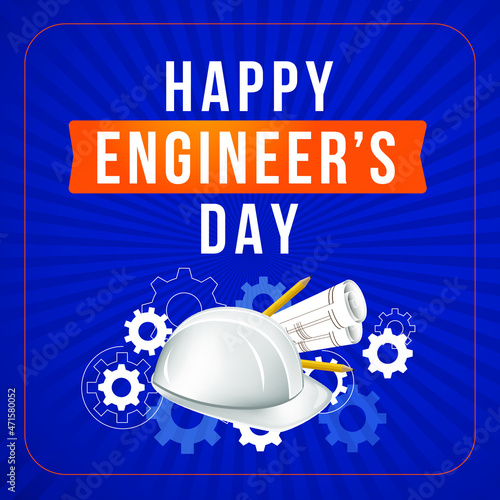 Happy Engineer's Day. illustration. Concept Design.