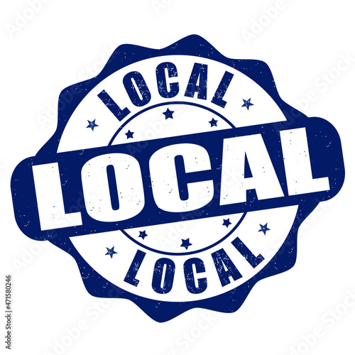 Local grunge rubber stamp on white background, vector illustration