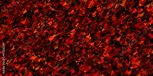 Dark orange vector pattern with polygonal shapes.