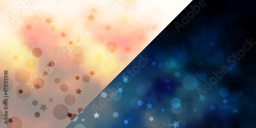 Vector texture with circles, stars.