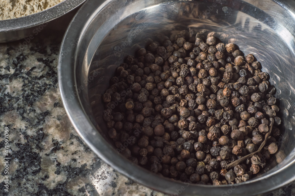 Black pepper, Piper nigrum, It is one of the oldest spices used by man appreciated worldwide and other spices Black pepper, Piper nigrum, It is one of the oldest spices used by man appreciated worldwide and other spices