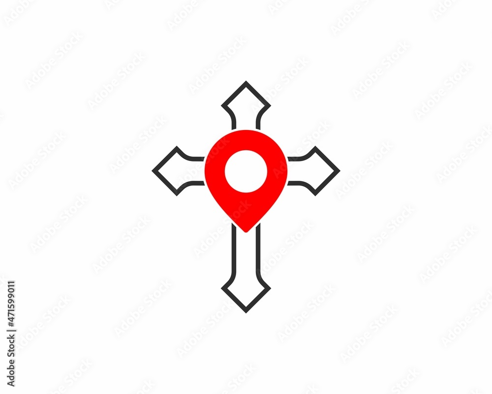 Point location in the christian cross Point location in the christian cross