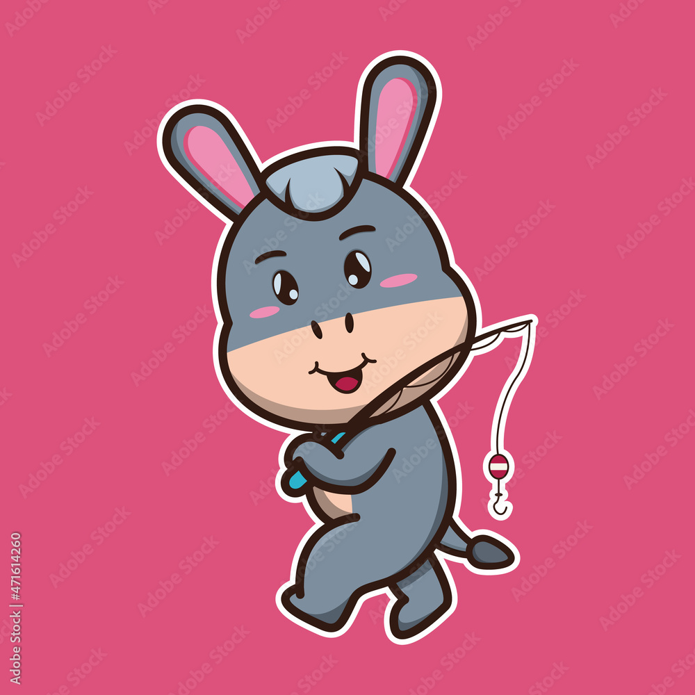 vector illustration of cute donkey
go fishing, suitable for children's books, birthday cards, valentine's day.
vector illustration of cute donkey
go fishing, suitable for children's books, birthday cards, valentine's day.