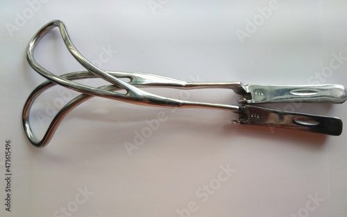 Fotografia Closeup Image Of Obstetrical Forceps Or Baby Forceps, Forceps delivery