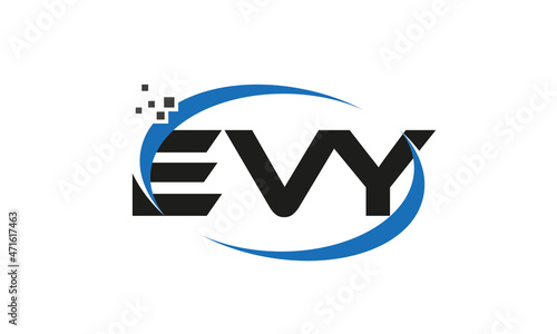 dots or points letter EVY technology logo designs concept vector Template Element	 photo