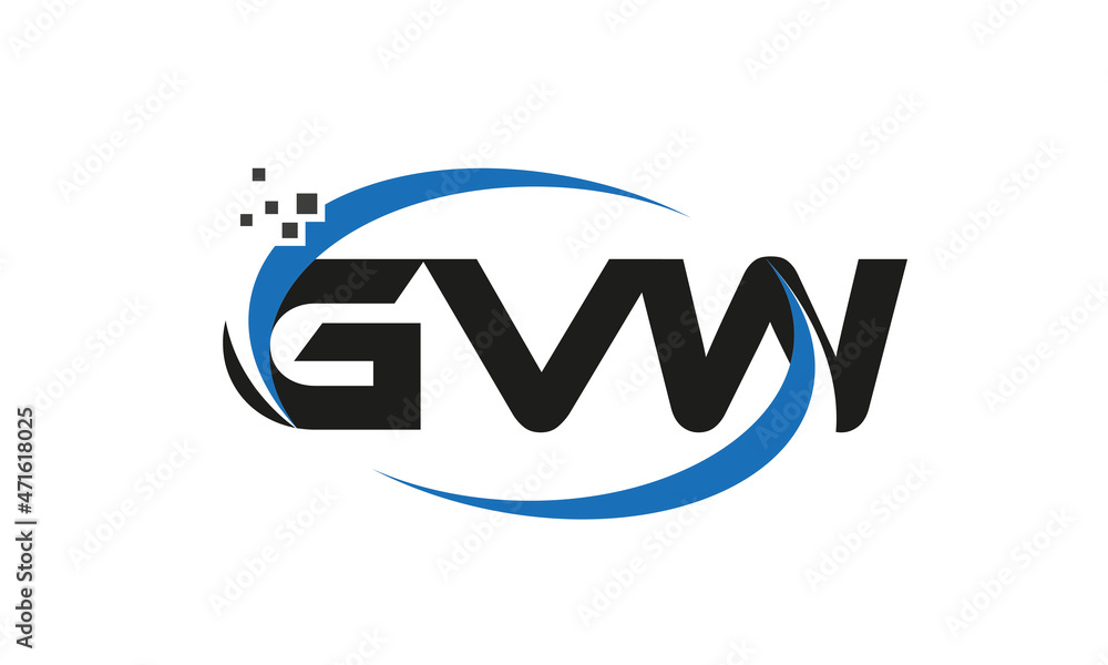 dots or points letter GVW technology logo designs concept vector Template Element dots or points letter GVW technology logo designs concept vector Template Element