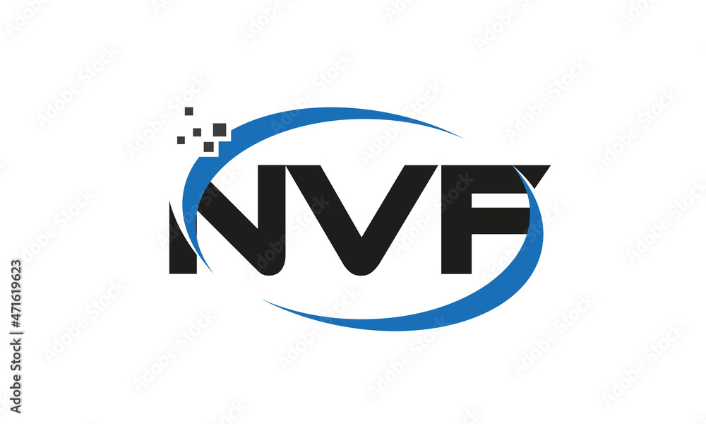 dots or points letter NVF technology logo designs concept vector Template Element dots or points letter NVF technology logo designs concept vector Template Element