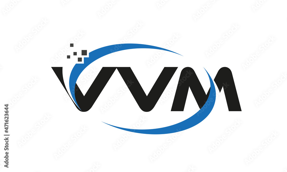 dots or points letter VVM technology logo designs concept vector Template Element dots or points letter VVM technology logo designs concept vector Template Element