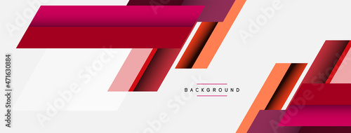 Vector background. Abstract overlapping color lines design with shadow effects. Illustration for wallpaper banner background or landing page