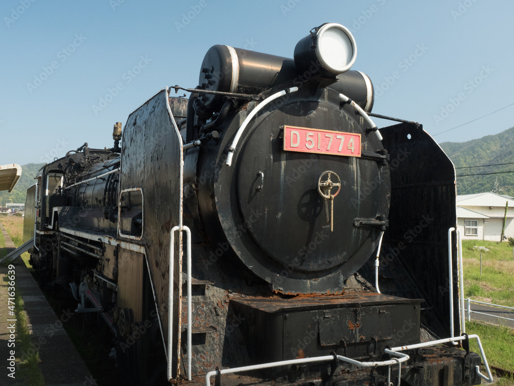Obraz premium 役目を終えた機関車