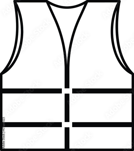 vest icon in trendy flat style
