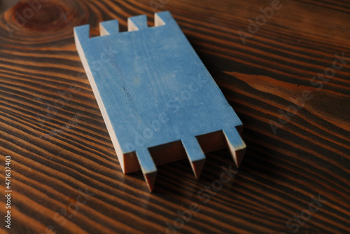 Vászonkép wood piece with dovetail attachment
