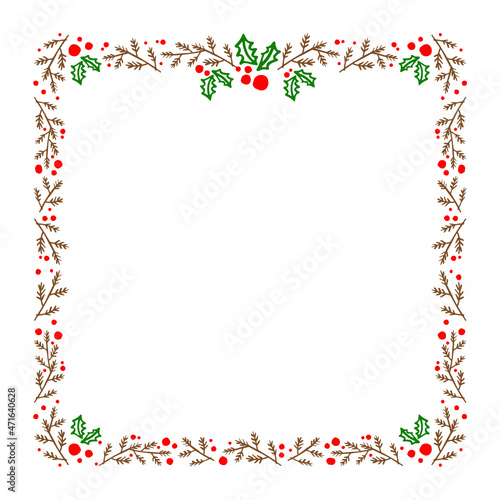 christmas(m)-illust_frame