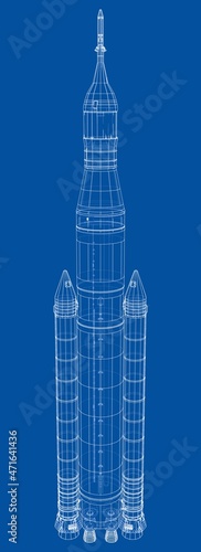 Space rocket concept outline