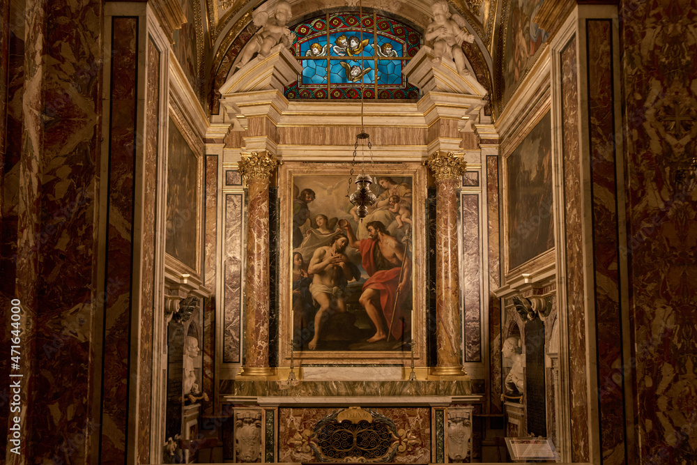 The chapel of S. Giovanni Battista in S. Antonio dei Portoghesi church, Rome