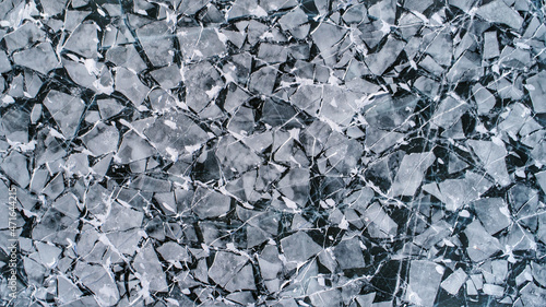 Wallpaper Mural Lake Baikal ice texture. Cracks in the ice. Frozen Lake Baikal. Torontodigital.ca