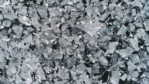 Wallpaper Mural Lake Baikal ice texture. Cracks in the ice. Frozen Lake Baikal. Torontodigital.ca