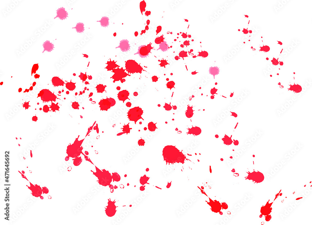 Obraz premium blood splatter set