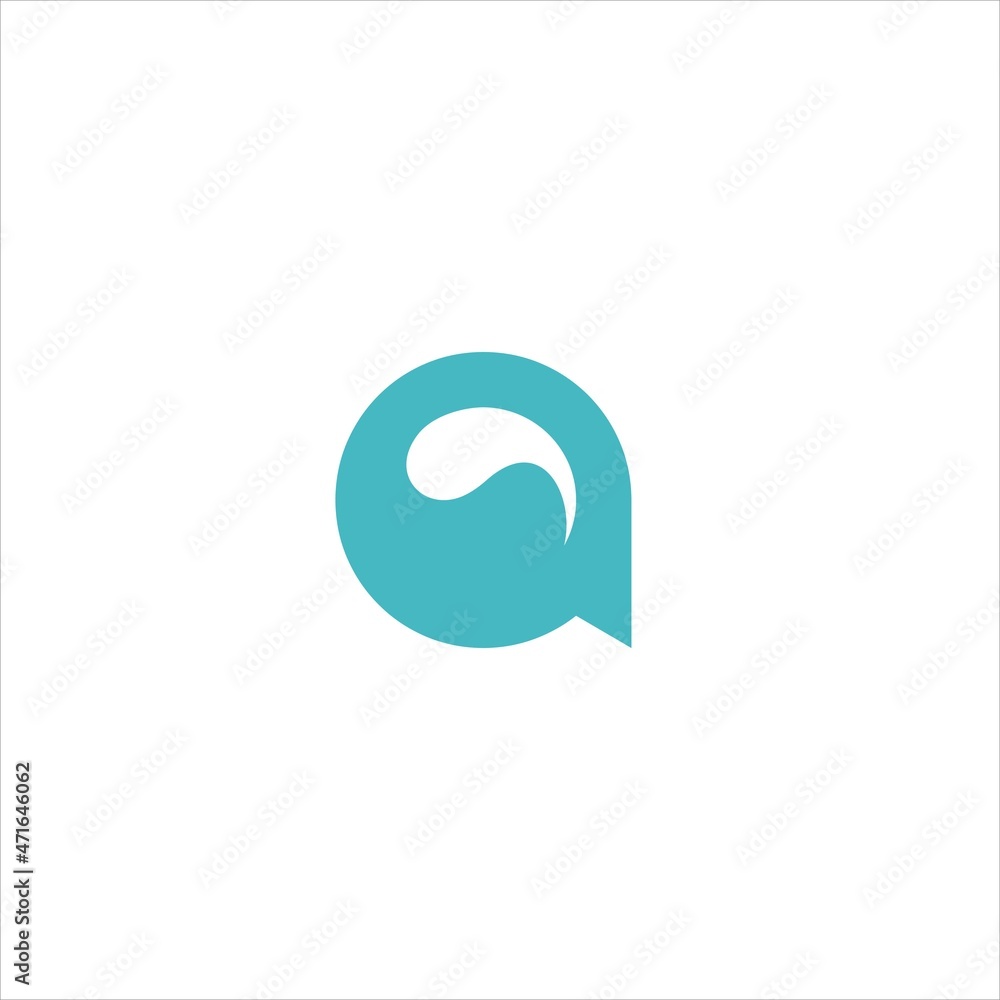 initials a logo vector template water initials a logo vector template water
