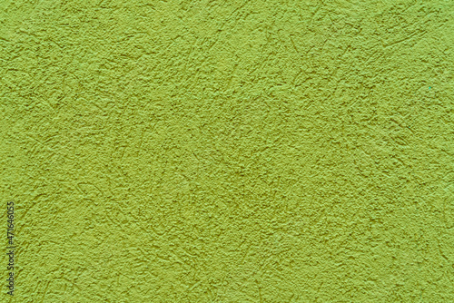 Green color painting wall