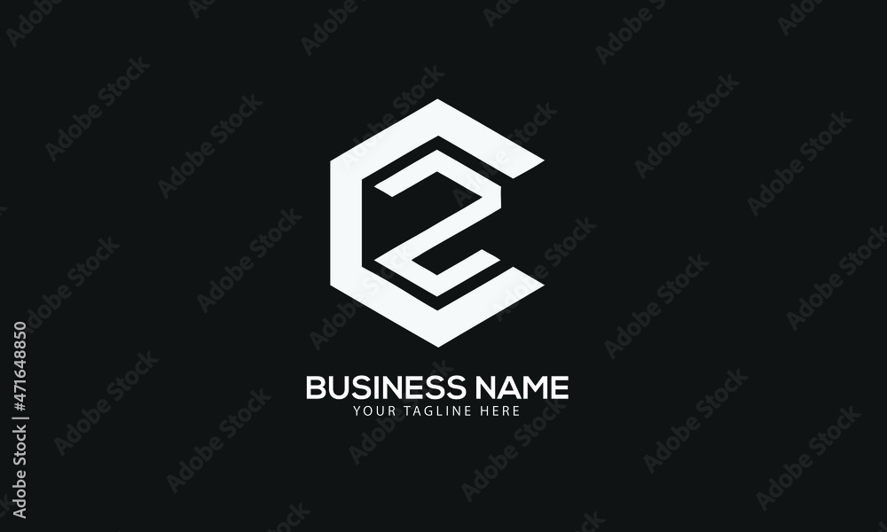 CZ or ZC polygon Cubics abstract monogram vector logo template CZ or ZC polygon Cubics abstract monogram vector logo template