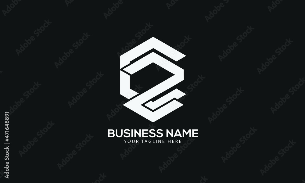 CZ or ZC polygon Cubics abstract monogram vector logo template CZ or ZC polygon Cubics abstract monogram vector logo template