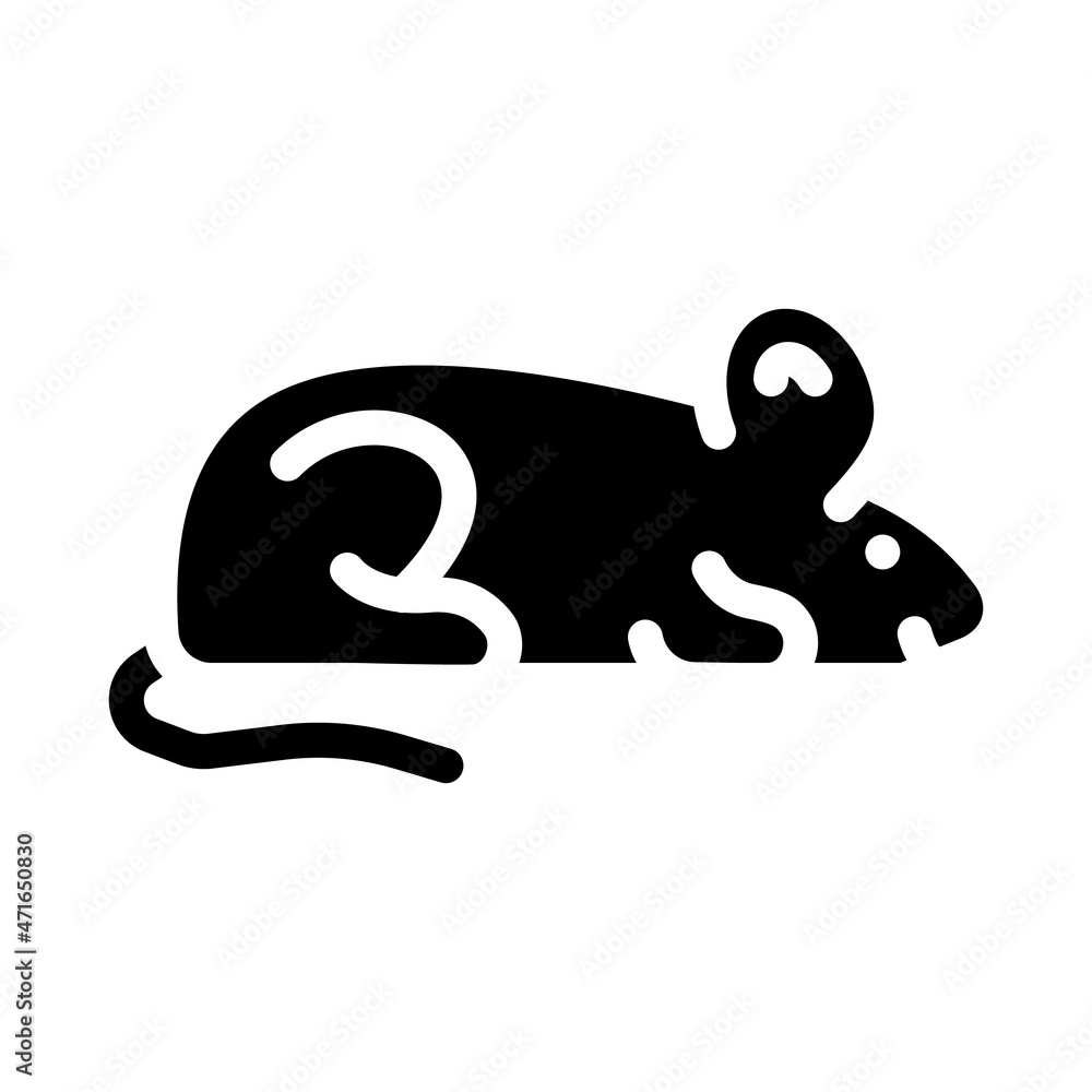mice animal glyph icon vector. mice animal sign. isolated contour symbol black illustration mice animal glyph icon vector. mice animal sign. isolated contour symbol black illustration