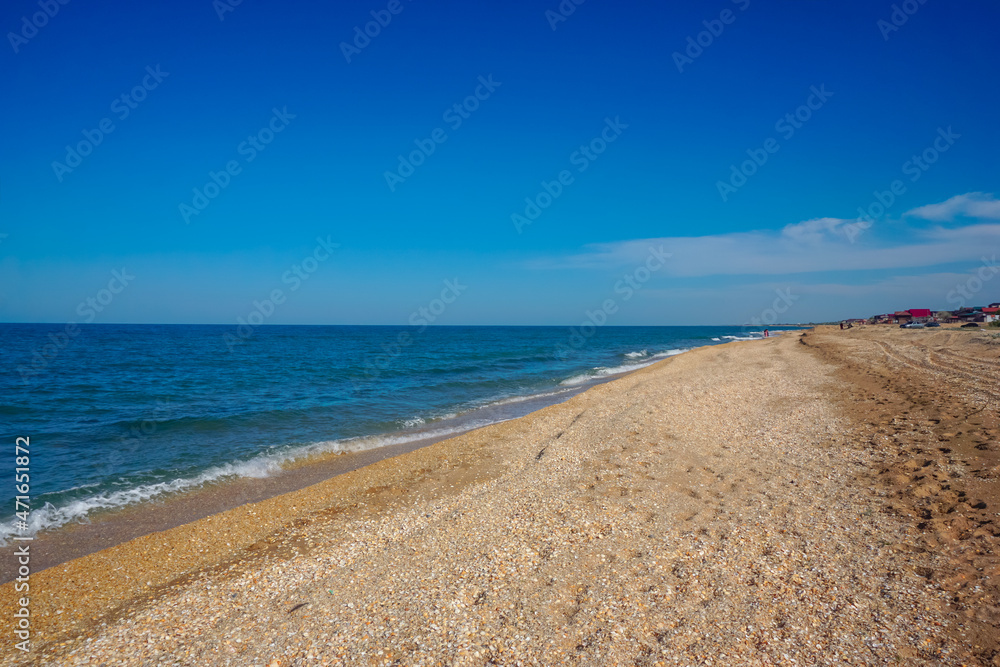 Shell beach by the sea