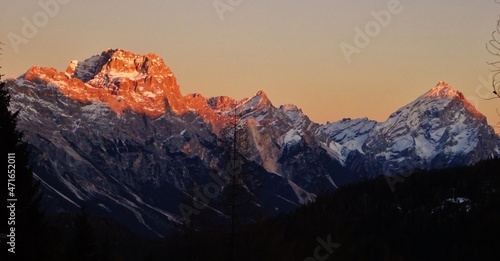 Enrosadira sul Sorapiss