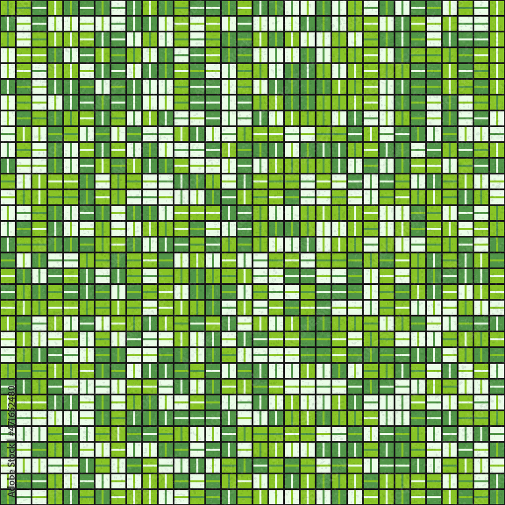 Fototapeta premium Abstract Geometric Pattern generative computational art illustration