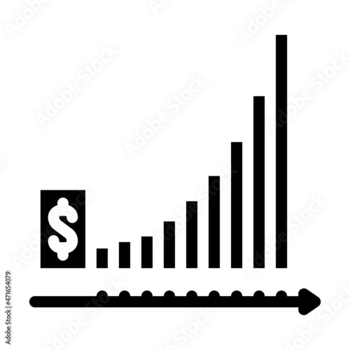 deposit financial planning glyph icon vector. deposit financial planning sign. isolated contour symbol black illustration