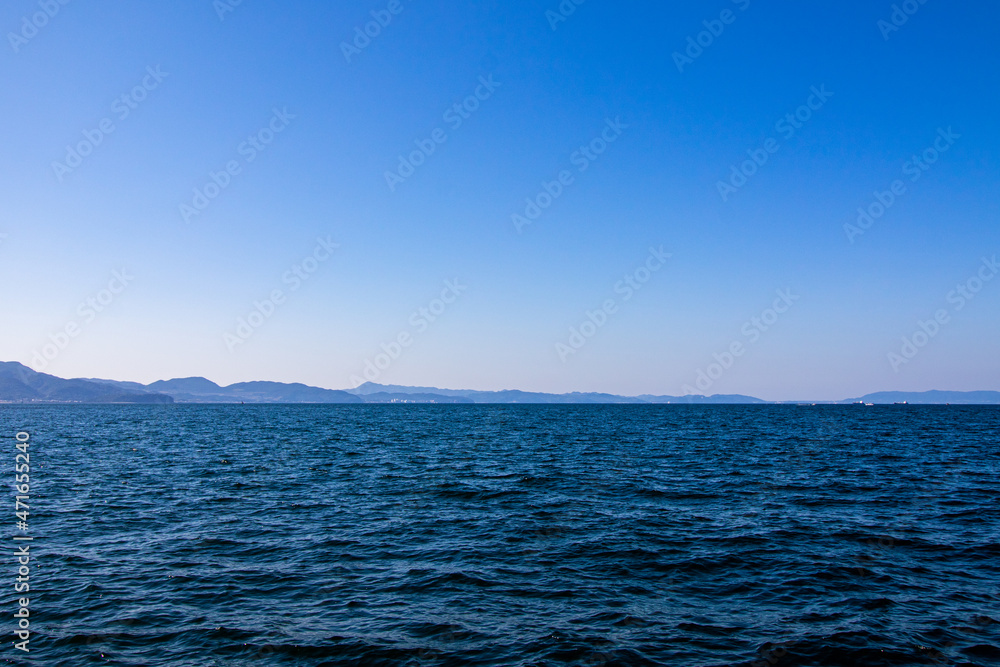 船上から見た海のある風景 船上から見た海のある風景