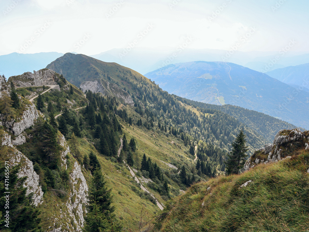 Alpi Feltrine mountains. South-Eastern Alps. Italy