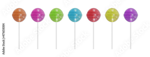 Lollipops  isolated on white background