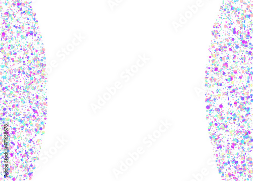 Cristal Confetti. Kaleidoscope Sparkles. Rainbow Effect. Flying Foil. Party Colorful Wallpaper. Digital Art. Shiny Flyer. Blue Retro Glitter. Purple Cristal Confetti