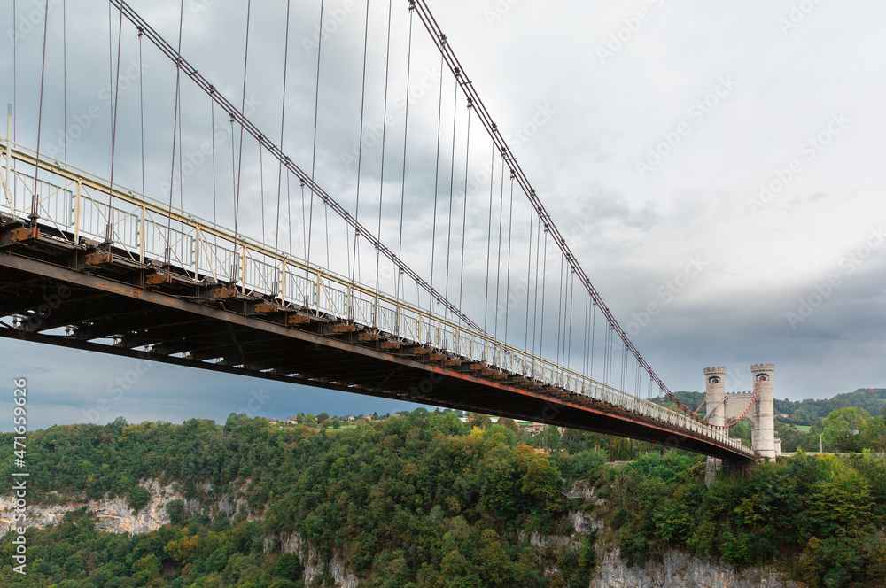 Naklejka premium two bridges of La Caille, France